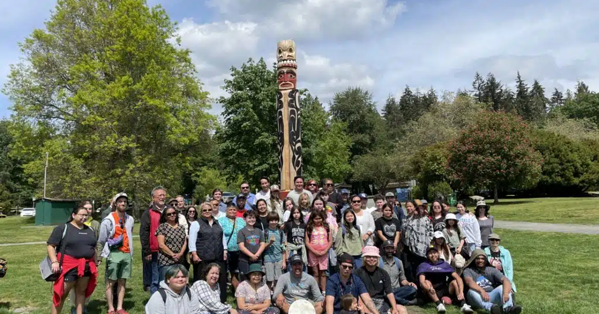 “Return of the Orca” Welcome pole - The First Welcome